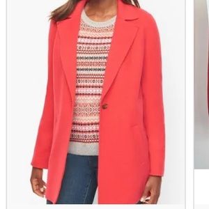 Talbots Blazer/Jacket. Watermelon color. Size 14.